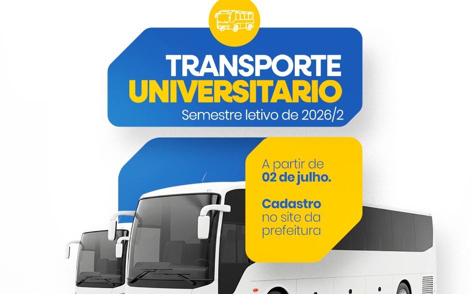Cadastro para o Transporte Universitário – 2º Semestre de 2026
