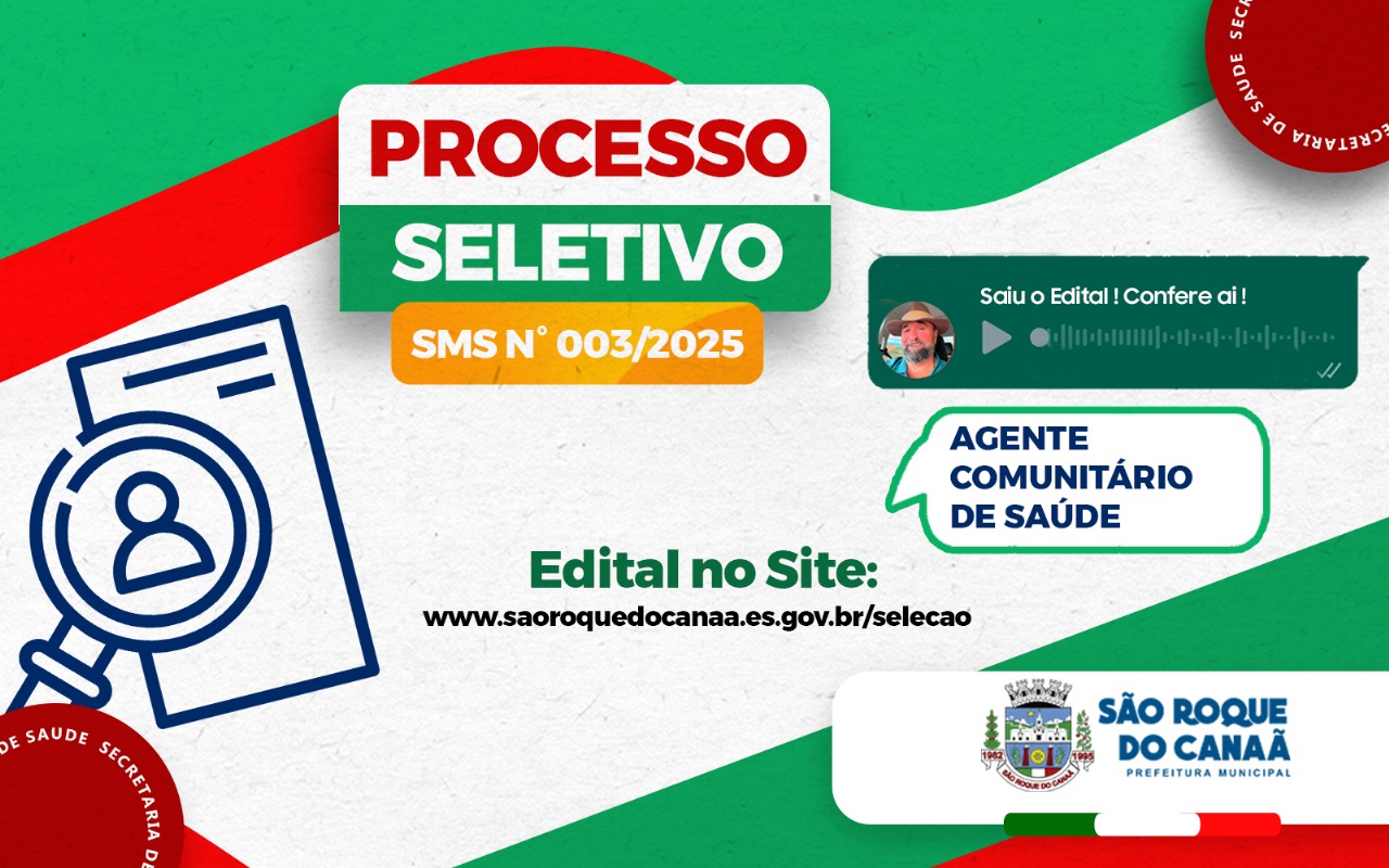 Processo Seletivo de Agente Comunitário de Saúde