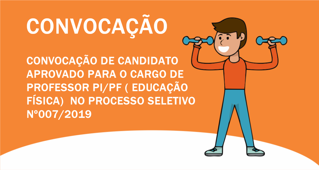 CONVOCAÇÃO DE CANDIDATO 