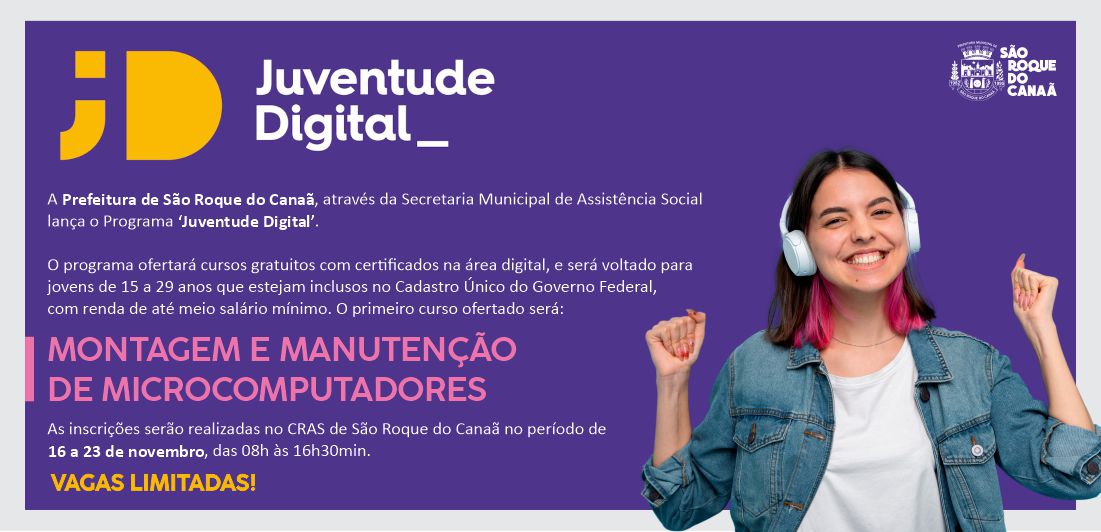 Prefeitura lança o programa "Juventude Digital"