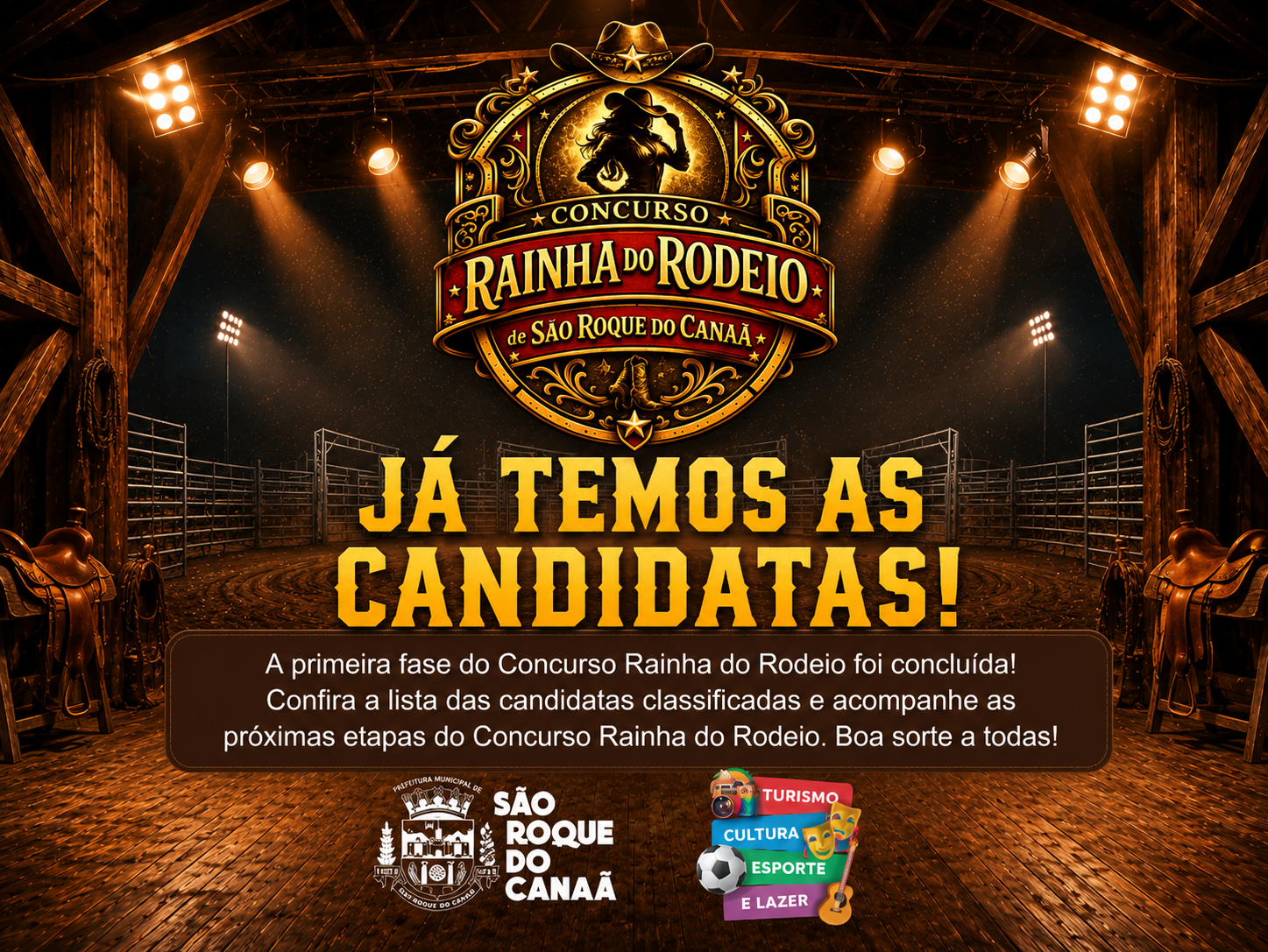 RESULTADO DAS INSCRIÇÕES CONCURSO RAINHA DO RODEIO