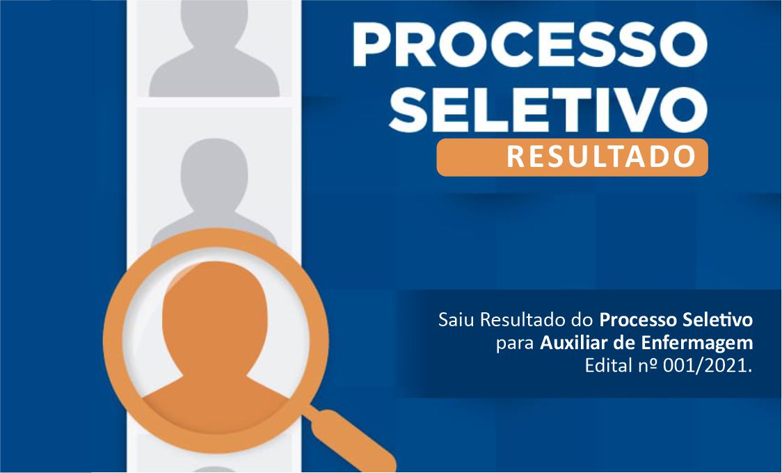 Resultado do Processo Seletivo para Auxiliar de Enfermagem.